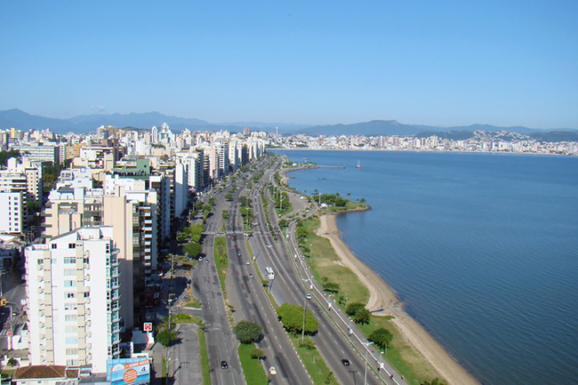 Vista aérea Beira Mar Norte, Centro