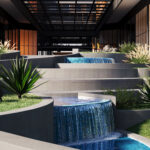 BOSC GARDEN 004 - RAMPA DE ACESSO E CASCATAS